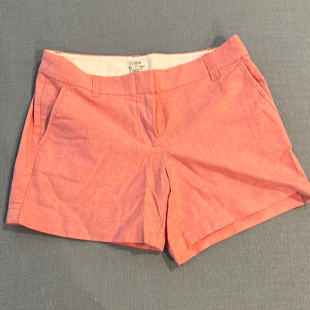 Pink J Crew chino shorts. Size 4.
